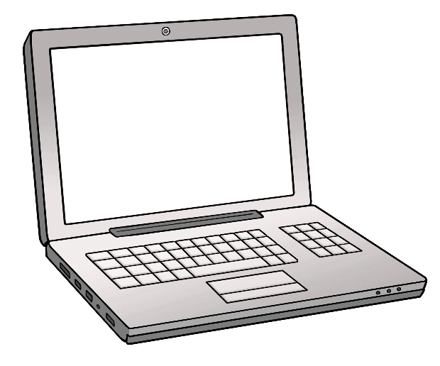 Illustration eines Laptops