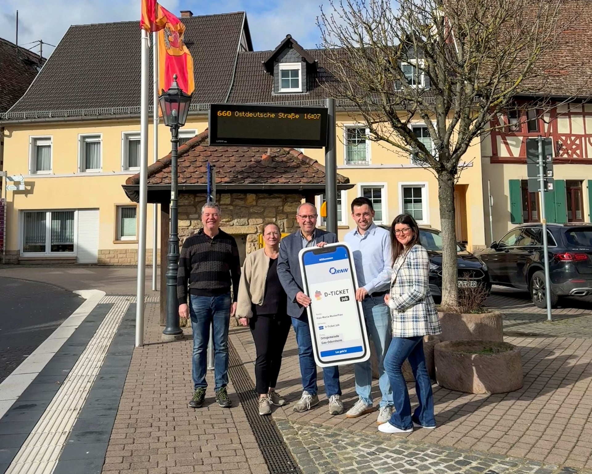 Übergabe des Deutschland-Tickets Job an die OG Gau-Odernheim